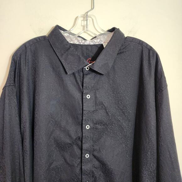 Robert Graham flip cuff paisley print button front long sleeve shirt men sz 4XL - Picture 7 of 13